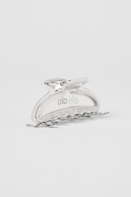 Get a Real Discount of Acrylic Illusion Claw Clip - Clear Acetate/Chrome For Discount