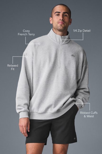 Super-cool fashion Accolade 1/4 Zip Pullover - Athletic Heather Grey For Discount