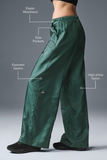 Shop for Afterglow Wide Leg Track Pant - Winter Ivy For Discount